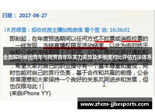 全面解析埃因青年与阿贾青年队实力差异及多维度对比评估方法体系