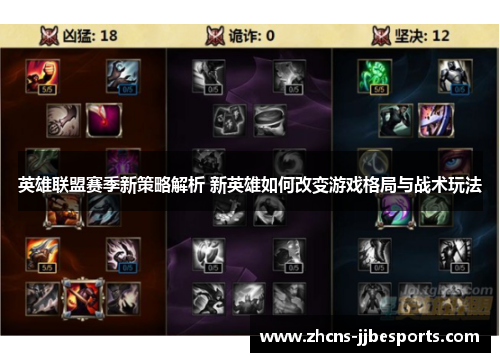 英雄联盟赛季新策略解析 新英雄如何改变游戏格局与战术玩法 英雄联盟赛季新策略解析 新英雄如何改变游戏格局与战术玩法